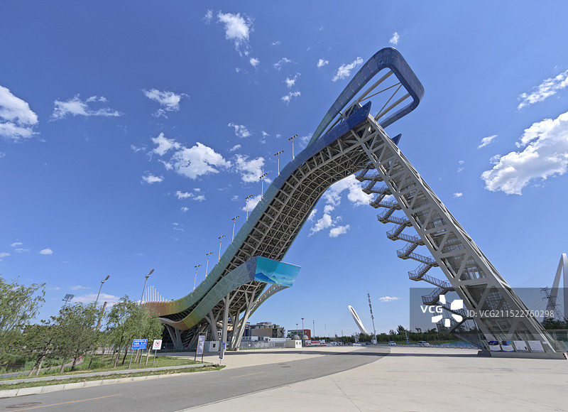 首钢园北京2022年冬奥会设施滑雪台图片素材