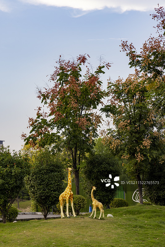河南省平顶山市汝州市城市园林风景图片素材
