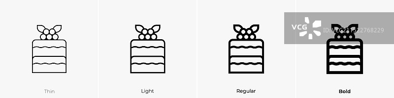 红色丝绒图标细线常规和粗体样式图片素材