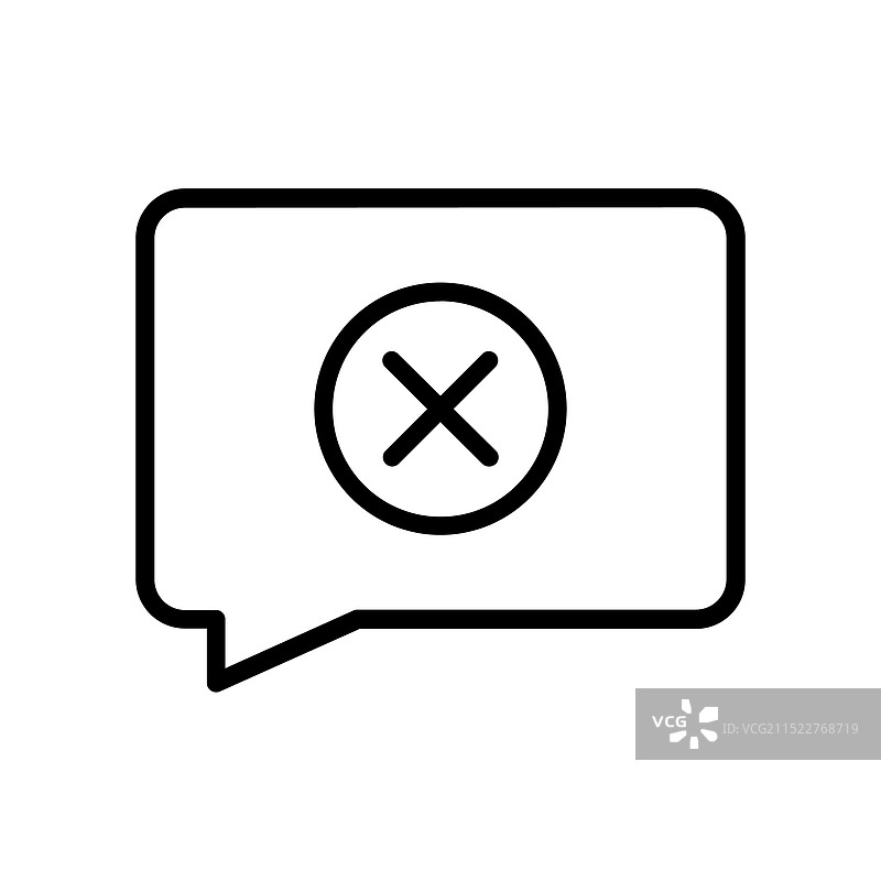 取消图标轮廓设计图片素材