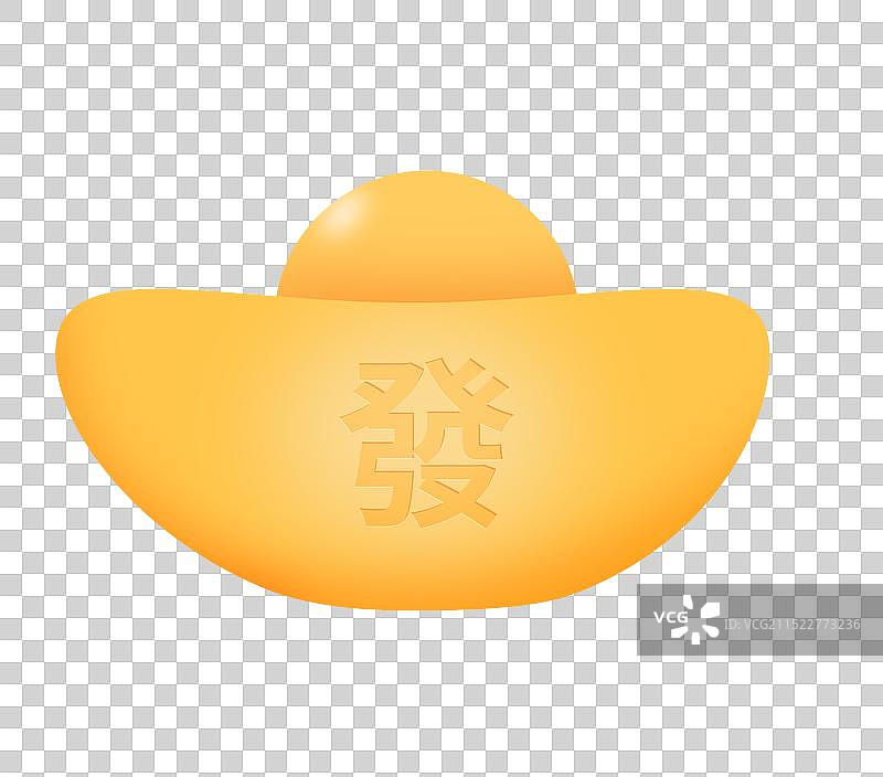 3D立体质感金色元宝免扣金融插画图标元素图片素材