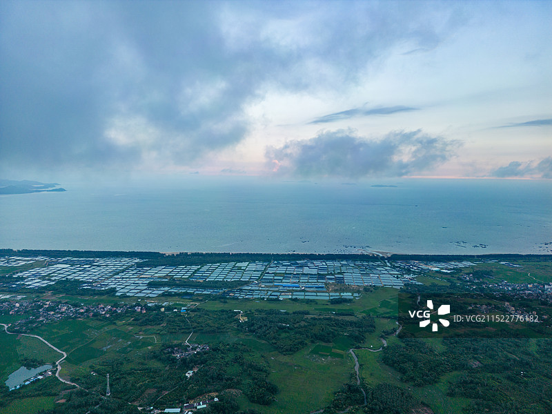 广东省阳江市阳东区大沟镇海岸线图片素材