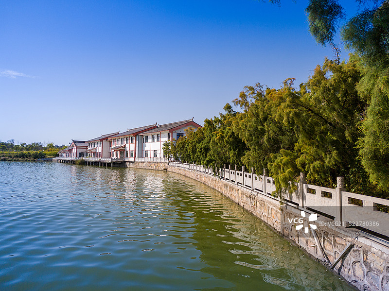 卤阳湖，渭南卤阳湖开发区图片素材
