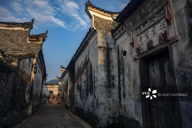 江西省抚州市乐安县牛田镇流坑古村图片素材