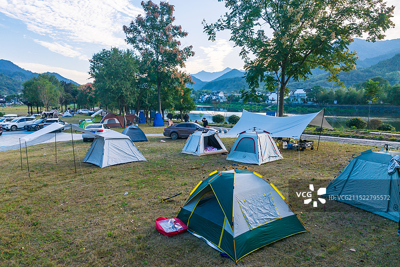 龙川景区露营图片素材