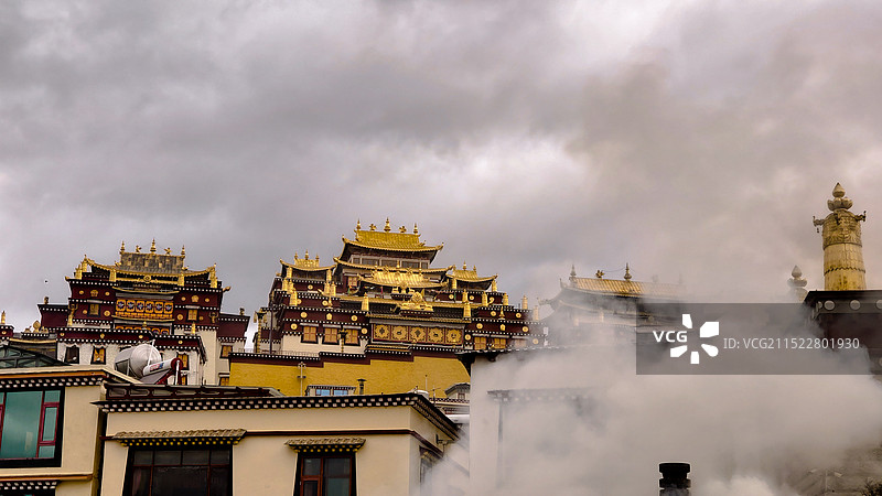 迪庆香格里拉松赞林景区图片素材