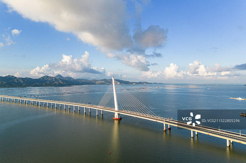 深圳湾大桥景观图片素材