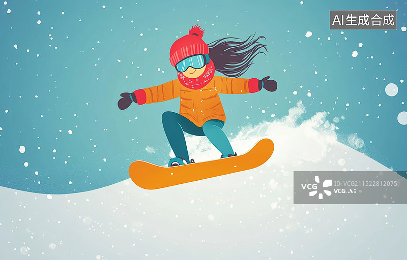 【AI数字艺术】高山滑雪：在壮丽山脉中体验速度与激情图片素材