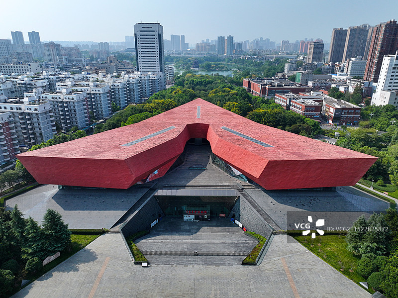 湖北省武汉市武昌区首义文化旅游景区辛亥革命博物院航拍图片素材