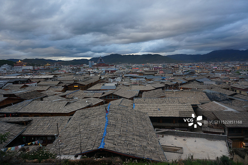 迪庆香格里拉独克宗古城图片素材