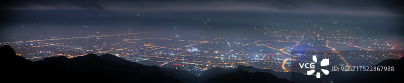 泰安夜景图片素材