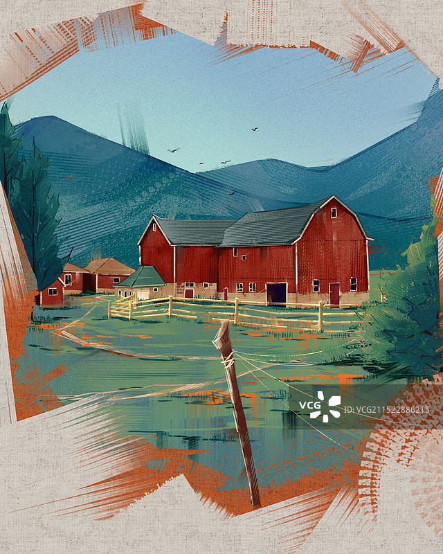 牧场庄园图片素材