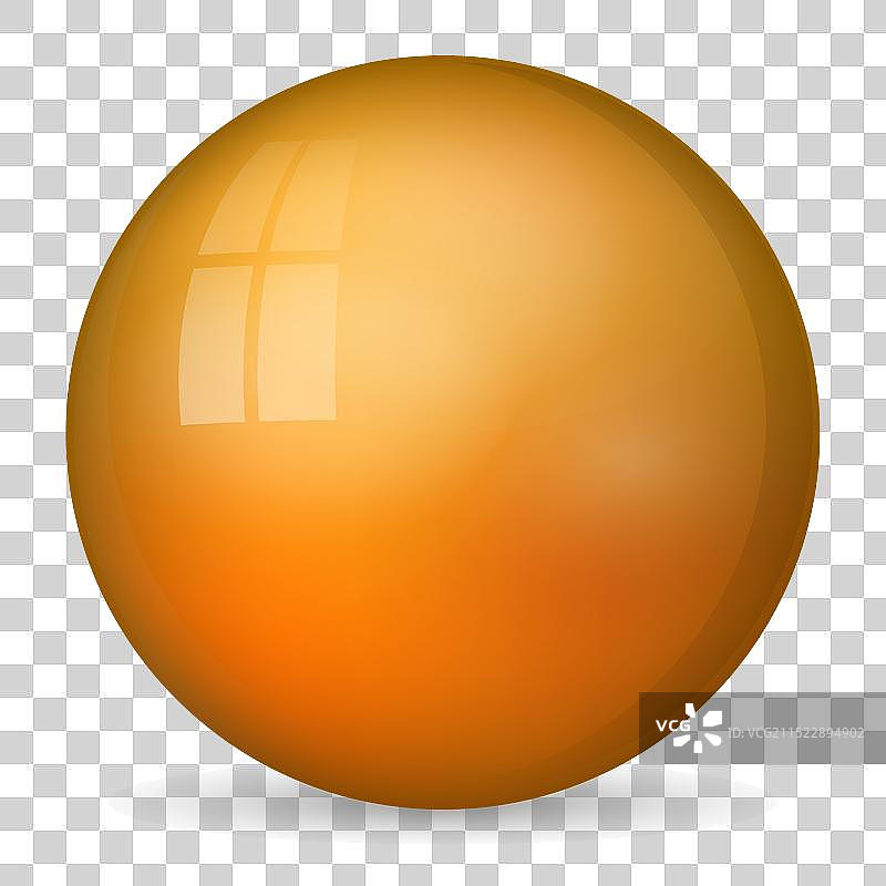 橙色玻璃球或珍贵的光泽珍珠图片素材