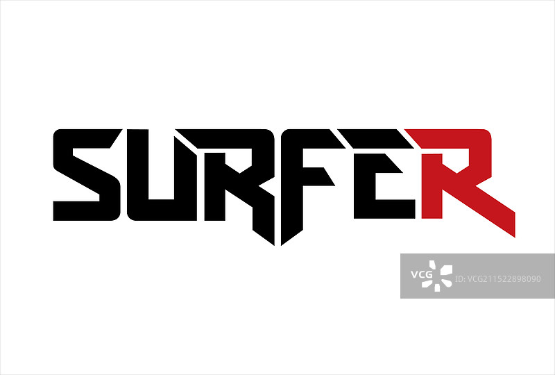 冲浪者主题排版Logo图标设计图片素材