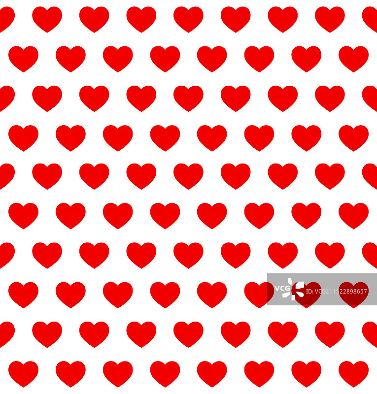 红色爱心情人节无缝纹理图案图片素材