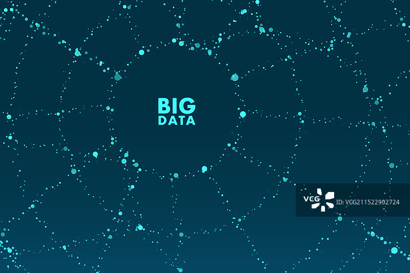 抽象大数据可视化图片素材