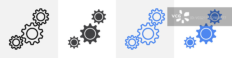 机制图标集，用于网页用户界面或应用程序图片素材