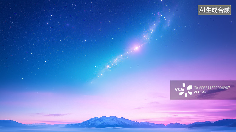 【AI数字艺术】梦幻星空自然风景图片素材