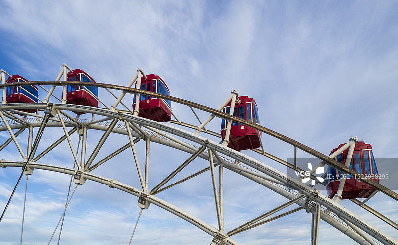 天津之眼摩天轮航拍特写图片素材