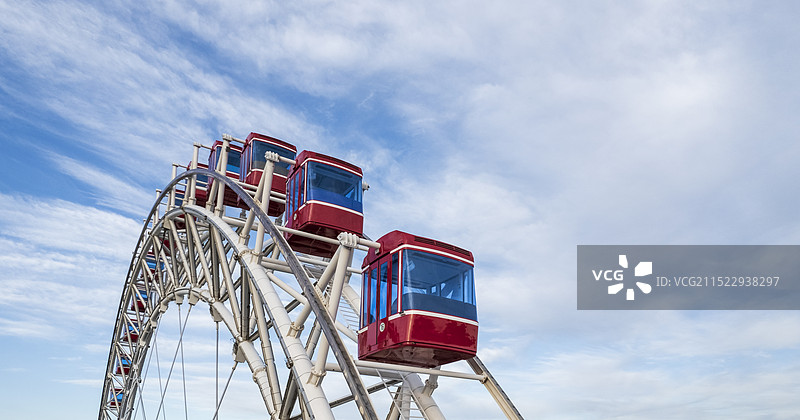 天津之眼摩天轮航拍特写图片素材