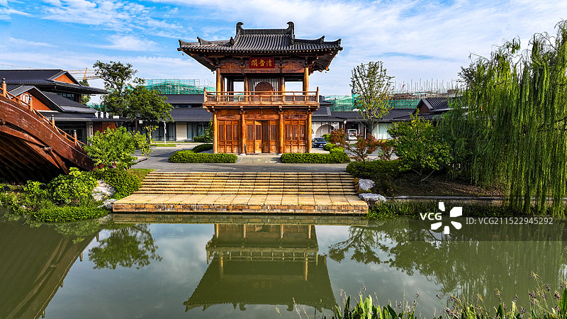 扬州大运河非遗文化园清音阁图片素材