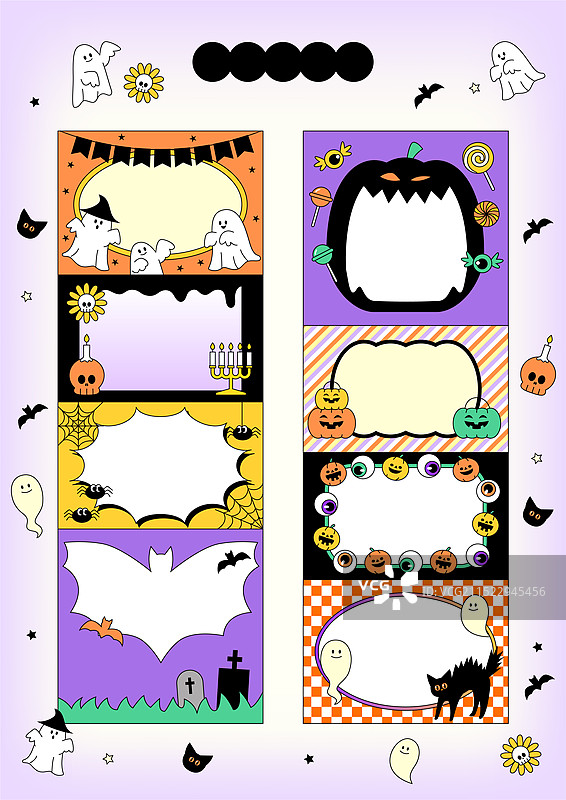 万圣节主题相框图片素材
