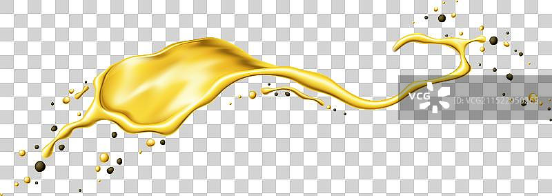 啤酒油或果汁飞溅的逼真漩涡图片素材