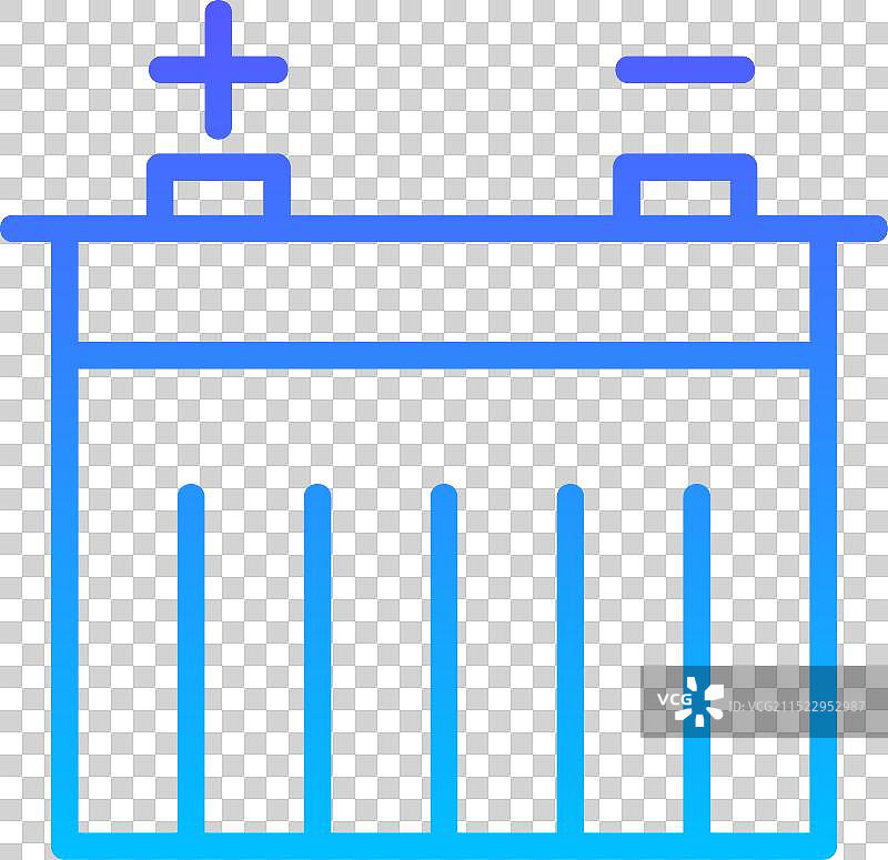 电池电量线性渐变图标符号图片素材
