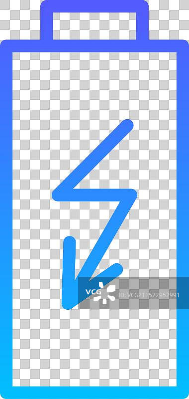 电池线性渐变图标象形符号视觉图片素材