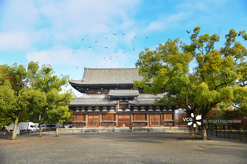 日本京都的东寺图片素材