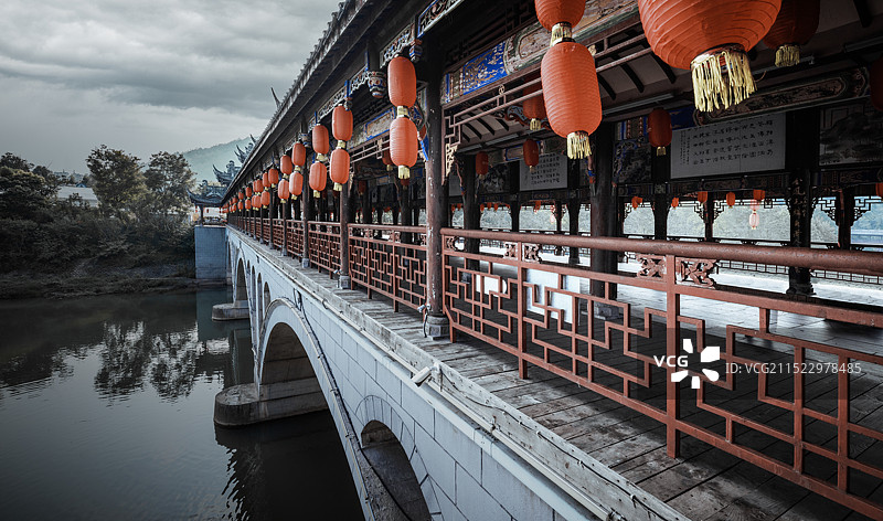 千年古镇成都崇州街子风光图片素材