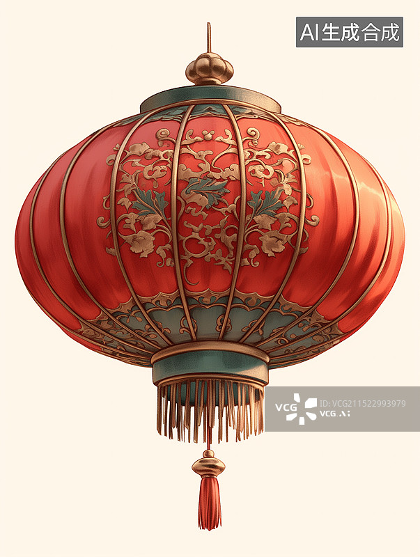 【AI数字艺术】中国红灯笼图片素材