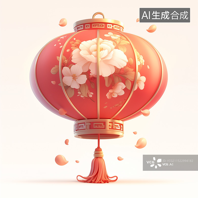 【AI数字艺术】中国红灯笼图片素材