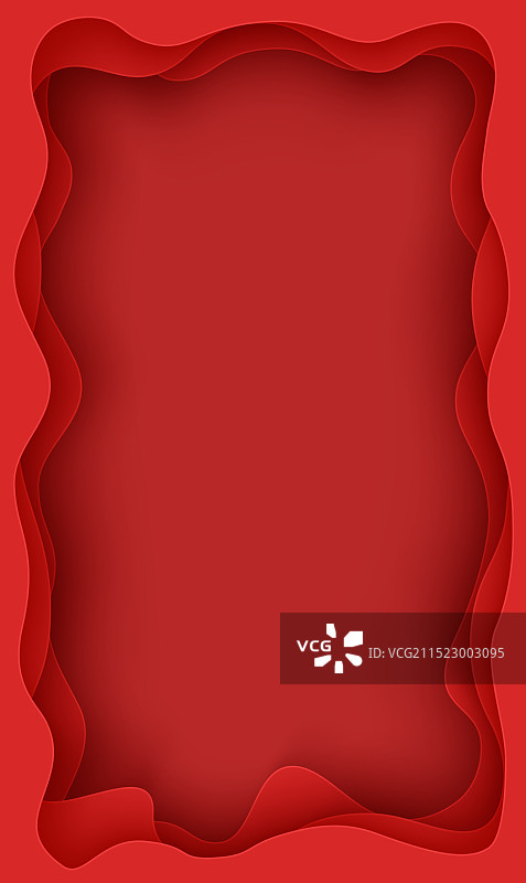 剪纸风格背景矢量素材红色图片素材