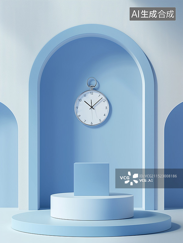 【AI数字艺术】金融商务   储蓄理财概念 人工智能主题海报，摆放的时钟 ，时间就是金钱计时器，时间管理和业务插画图片素材