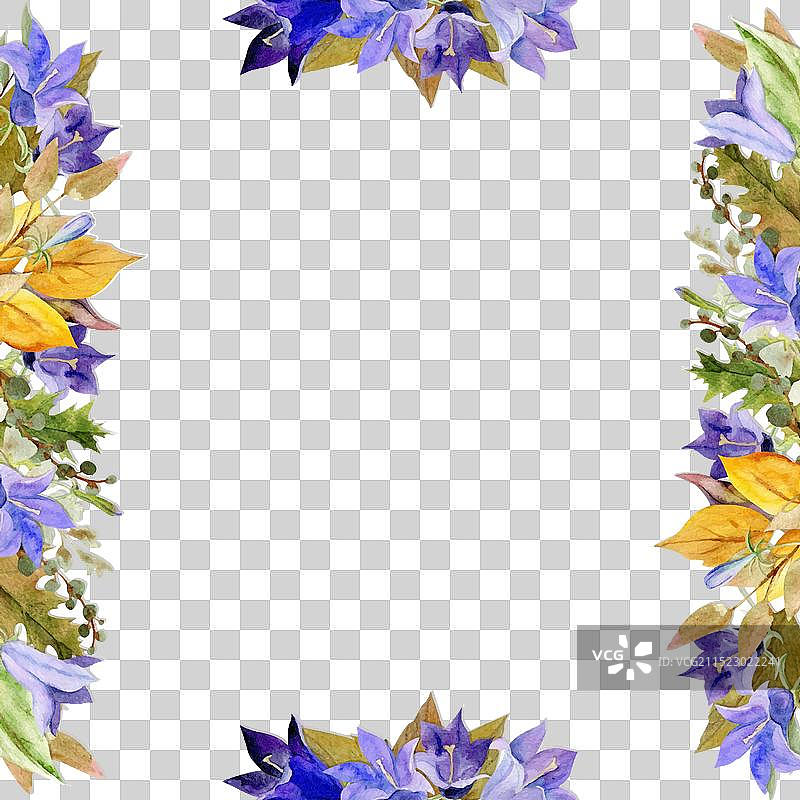 手绘水彩边框素材图片素材