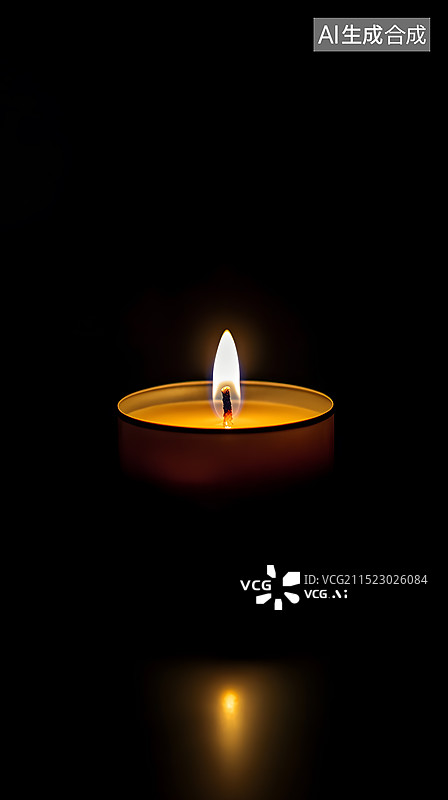 【AI数字艺术】节日蜡烛烛火烛光图片素材