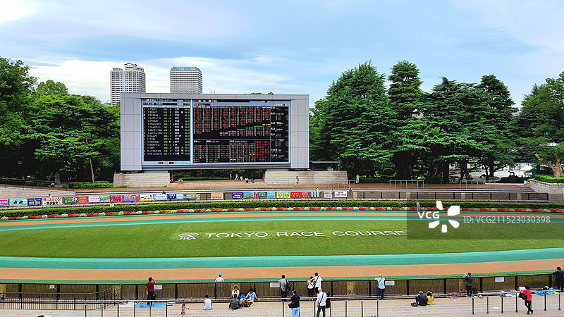 日本东京都府中市，东京竞马场图片素材