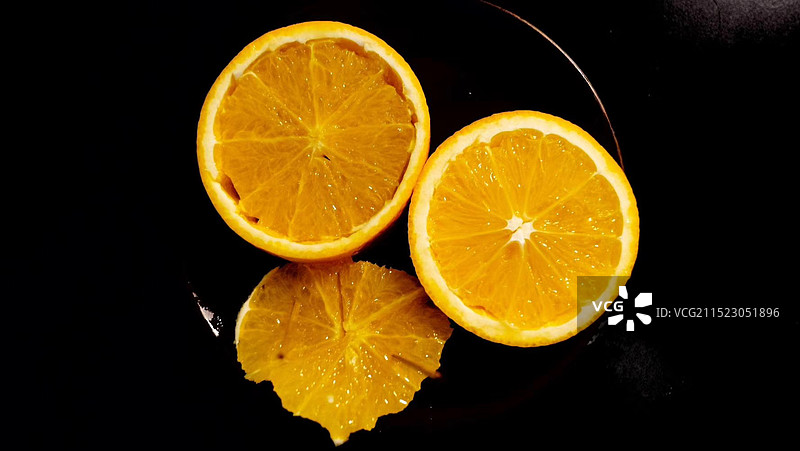 橙子 切片 断面图片素材