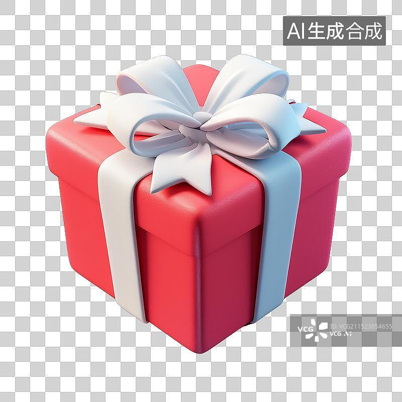 【AI数字艺术】红色的礼物盒子图片素材