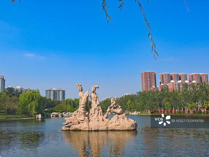 邯郸丛台区赵苑公园图片素材