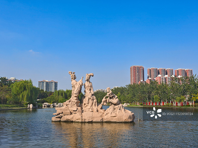 邯郸丛台区赵苑公园图片素材