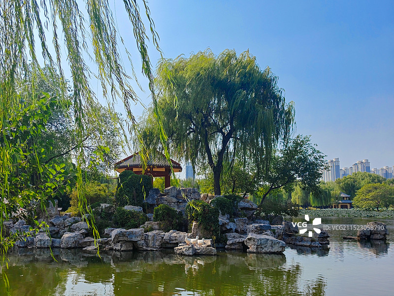 邯郸丛台区赵苑公园图片素材