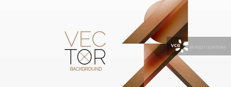 白色背景上的生动渐变三角形和圆形图片素材