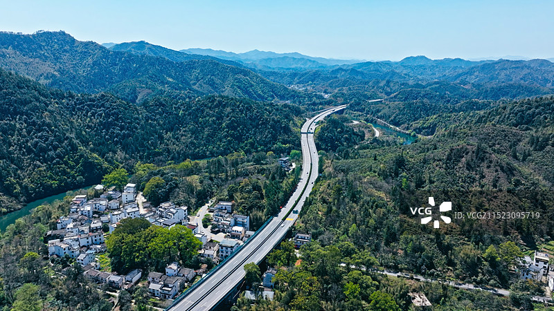 高速公路航拍图片素材