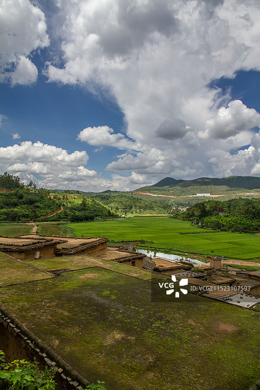 云南红河州泸西县城子古村图片素材