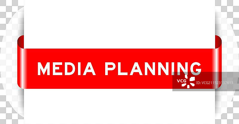 红色媒体标签banner图片素材