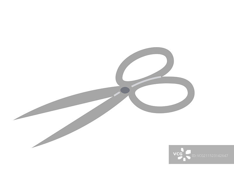 锋利的不锈钢裁缝剪刀图片素材