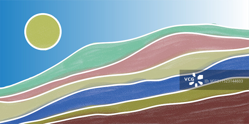 带有线条波浪图案的日式背景图片素材