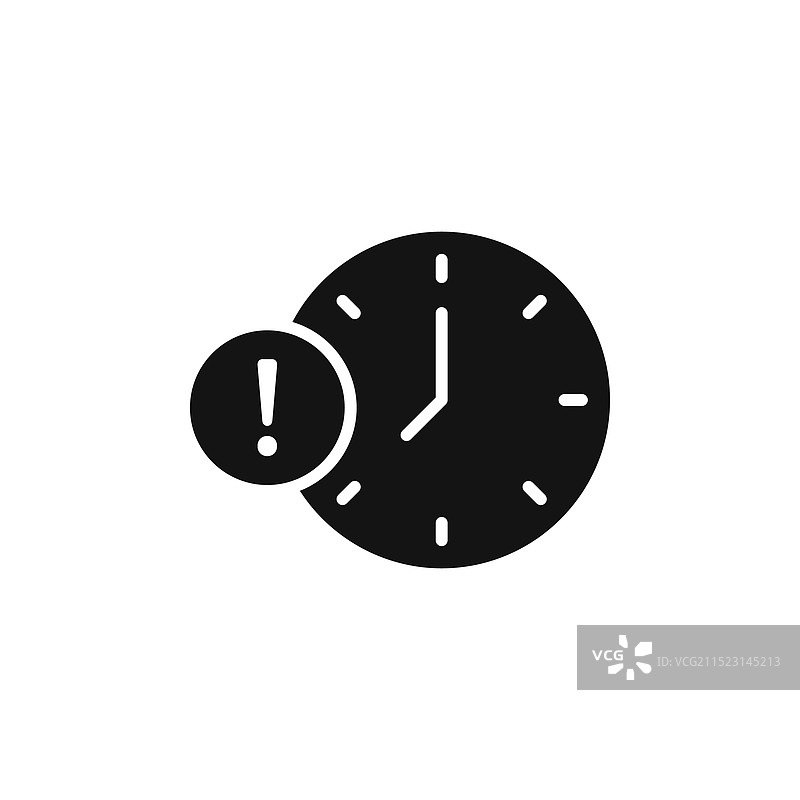 闹钟感叹号图标集到期日期图片素材